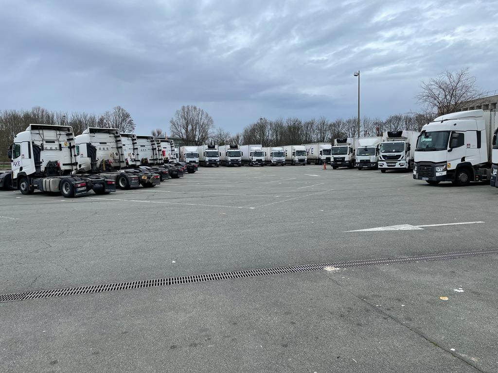 axe transport flotte de camions